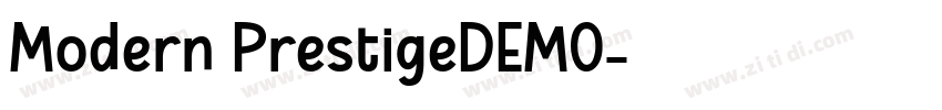 Modern PrestigeDEMO字体转换